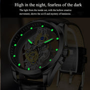 Automatic Quartz Gold Skeleton Vintage Mens Watch