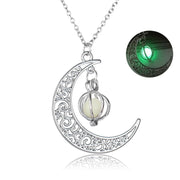 Fashion Moon Natural Glowing Stone Necklace